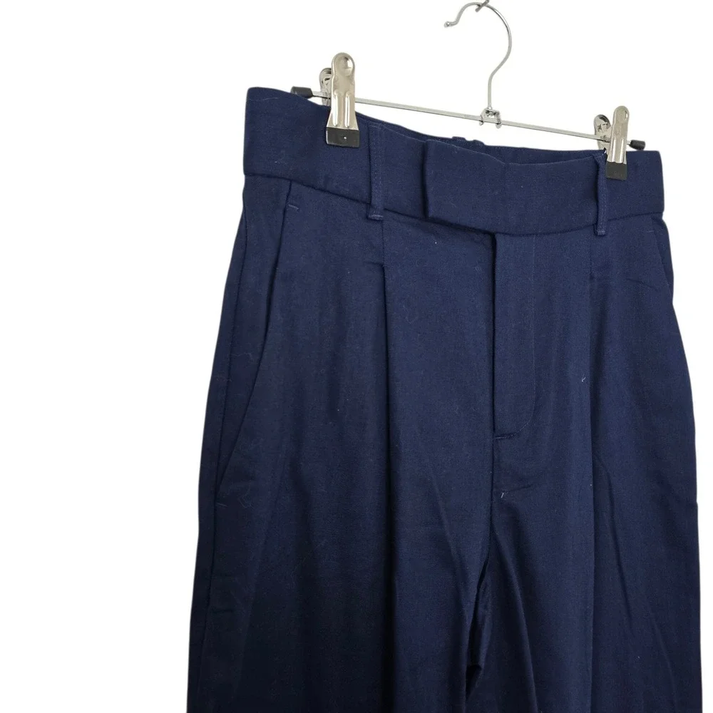 Banana Republic navy feature pleating