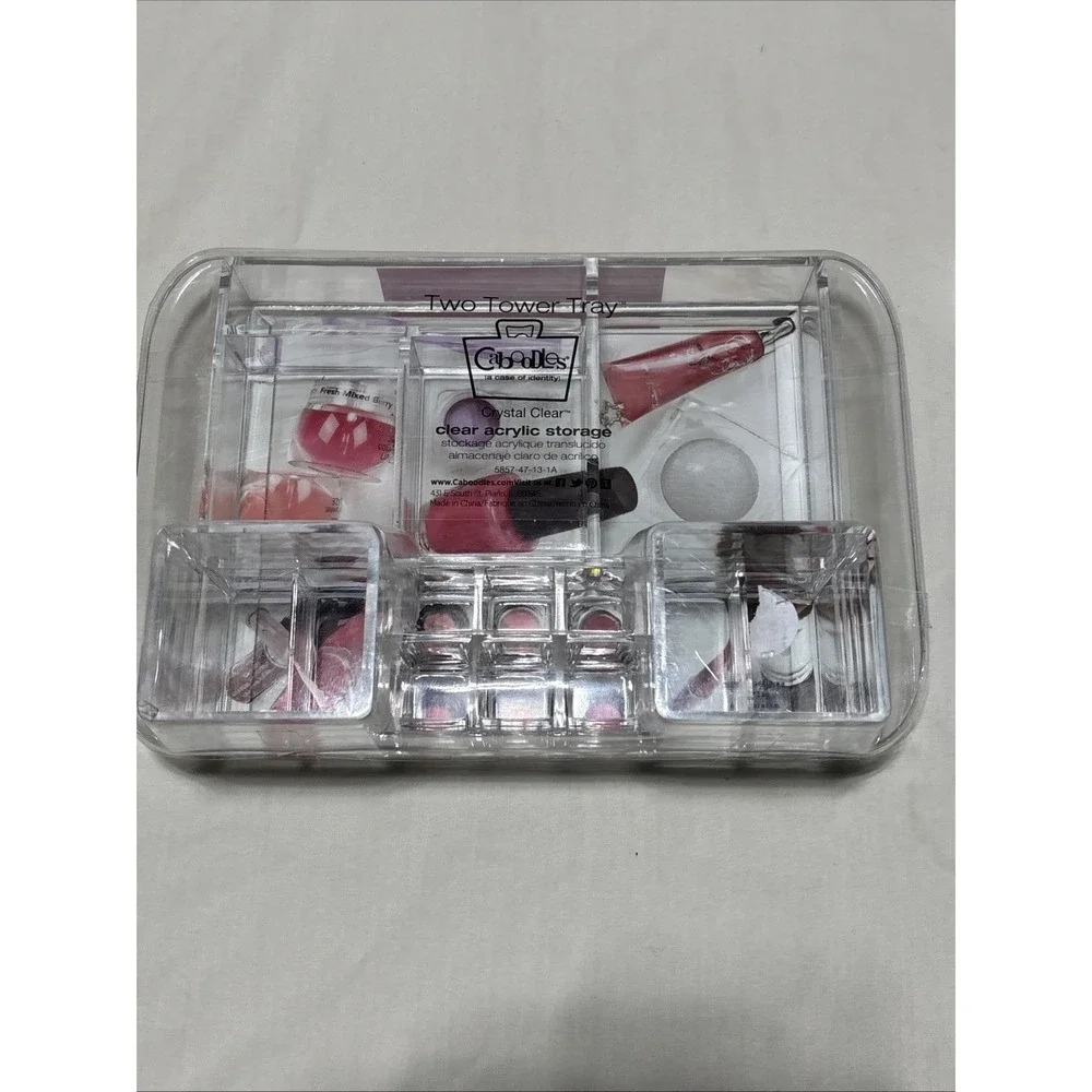 Caboodles‎ Crystal Clear Cosmetic Makeup Keeper Tray Organizer BNIP