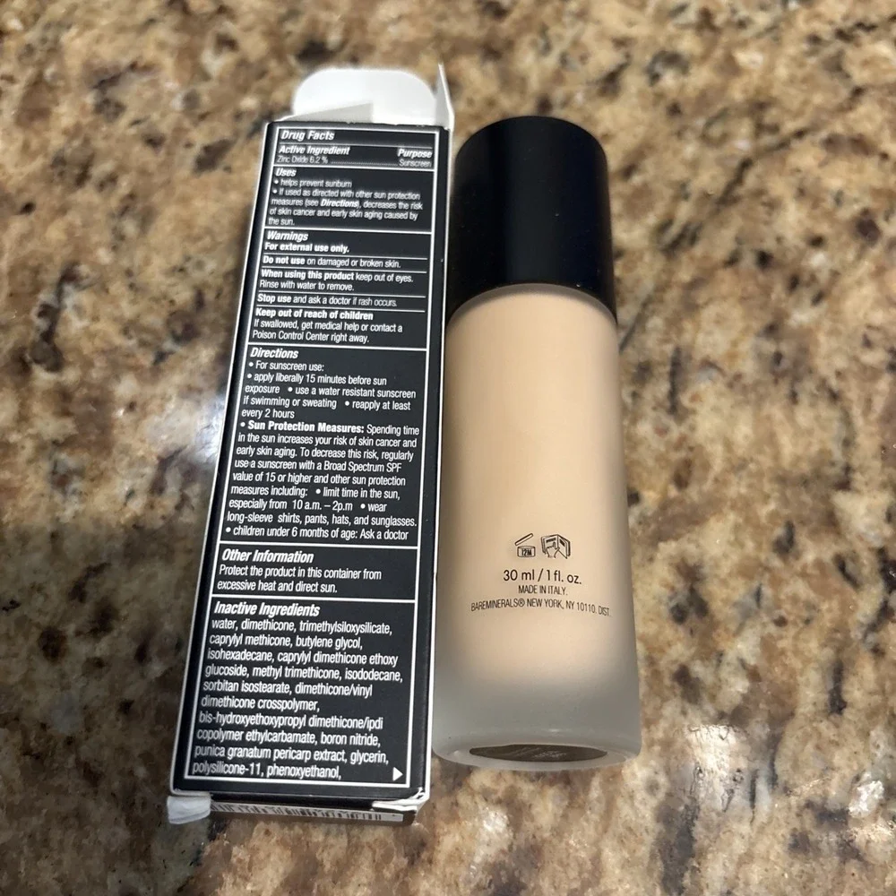 Baremineral skin perfecting matte liquid‎ foundation fair 12 Cool 1oz/30ml NWB