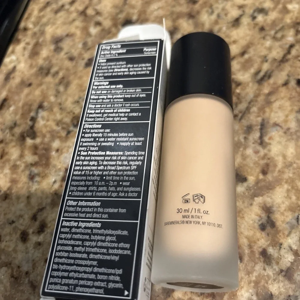 Baremineral skin perfecting matte liquid‎ foundation fair 12 Cool 1oz/30ml NWB