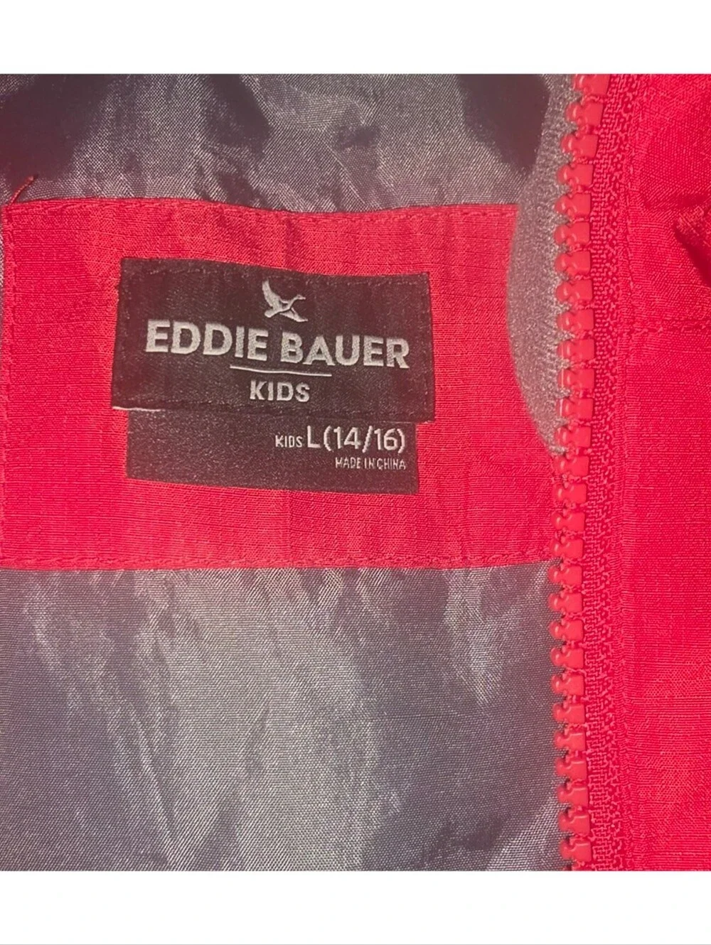 Eddie Bauer stains pockets jacket