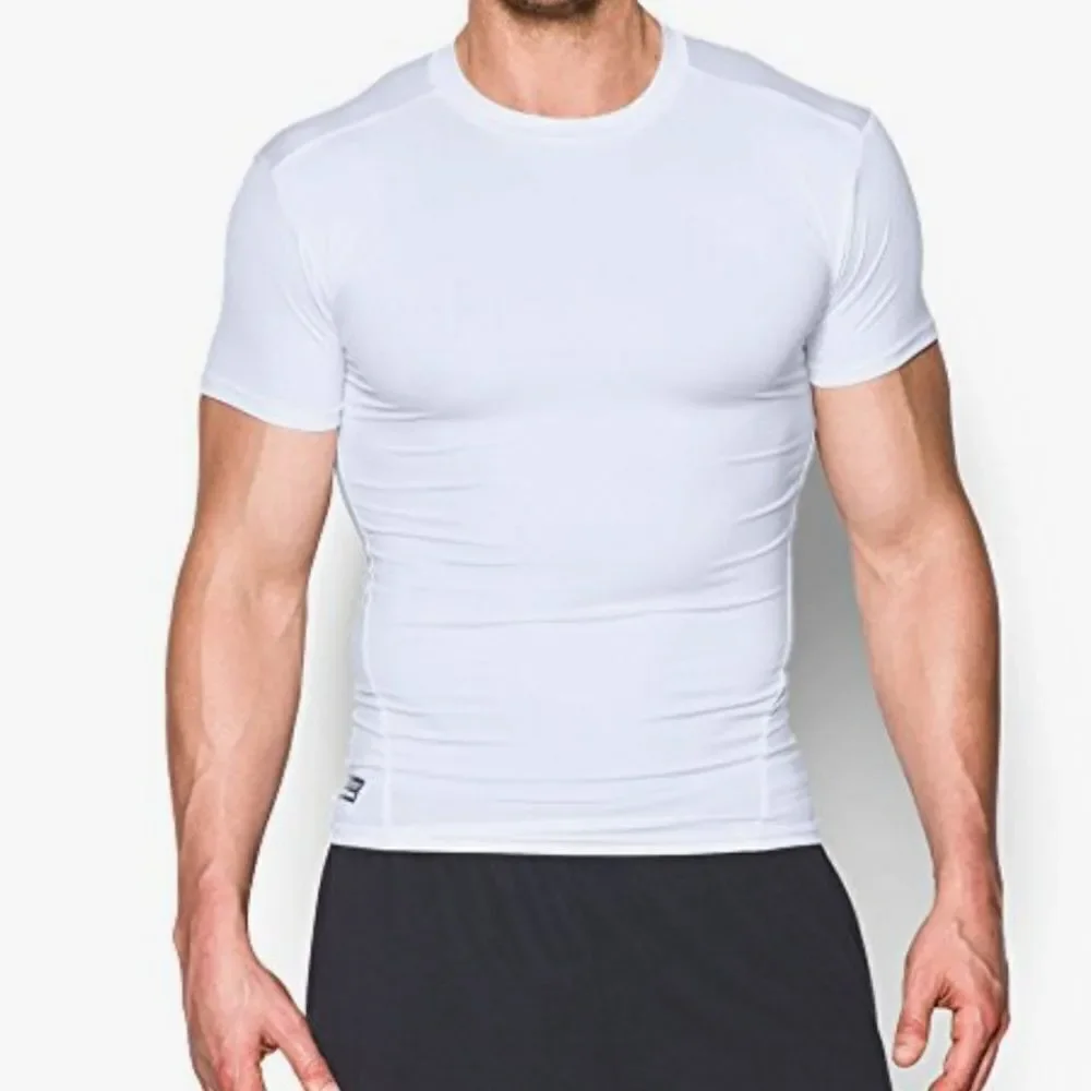 Under Armour Tactical Heat Gear White Compression Performance Shirt #6