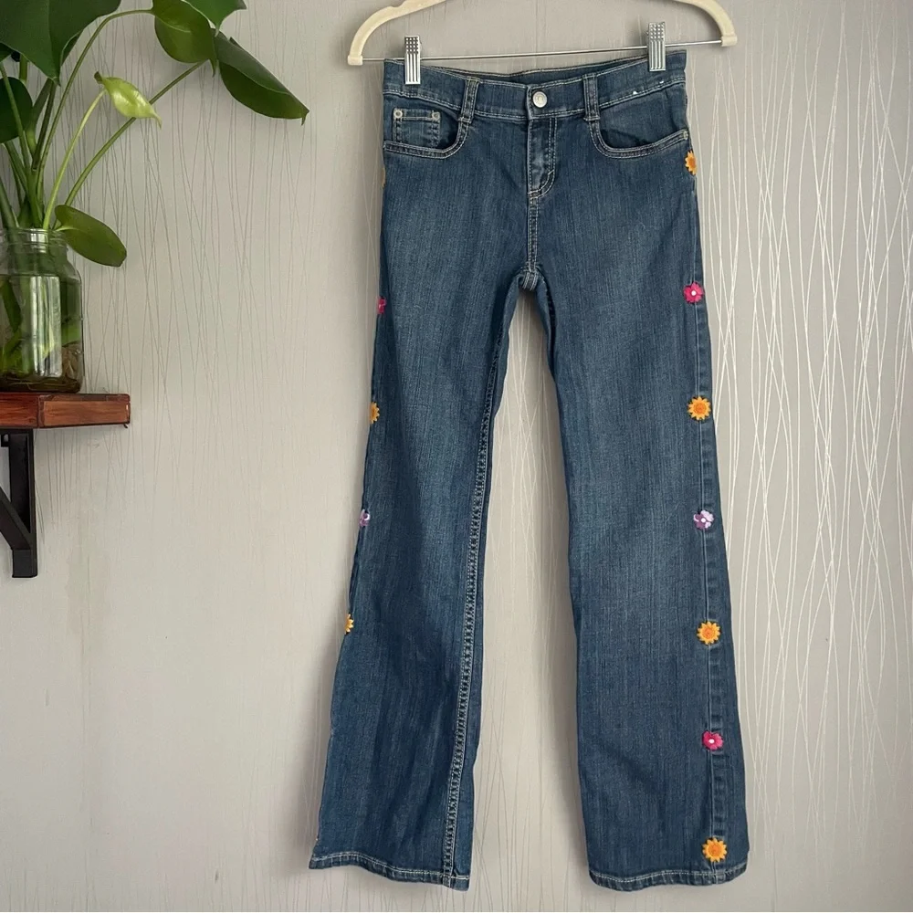 Gymboree flower jeans
