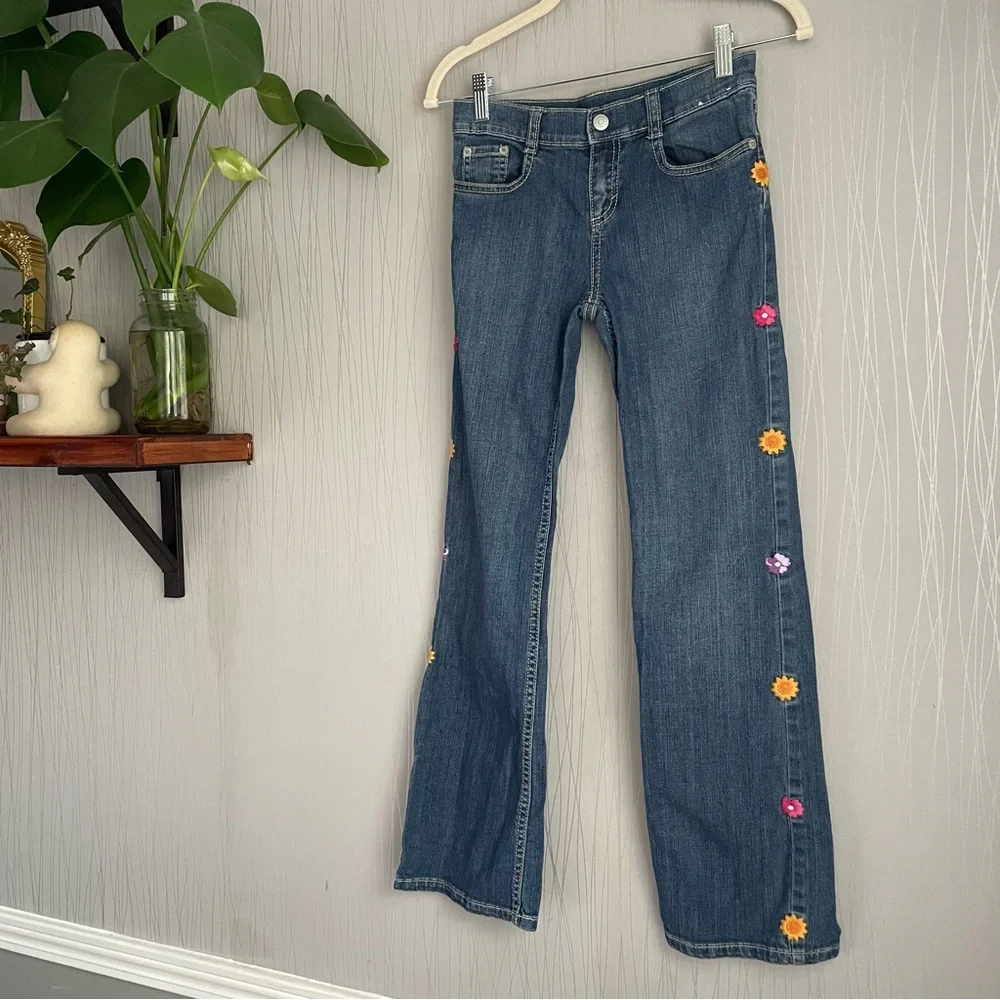 Gymboree flower jeans