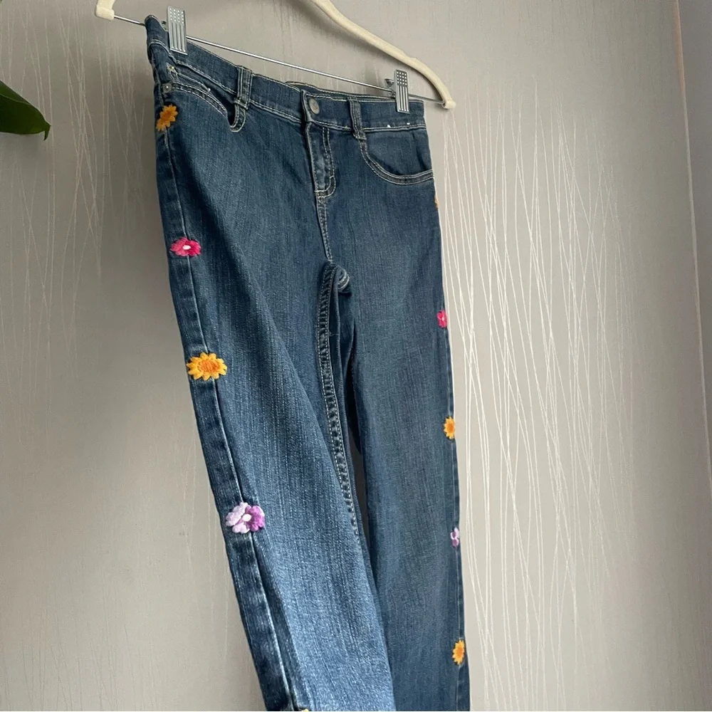 Gymboree flower jeans