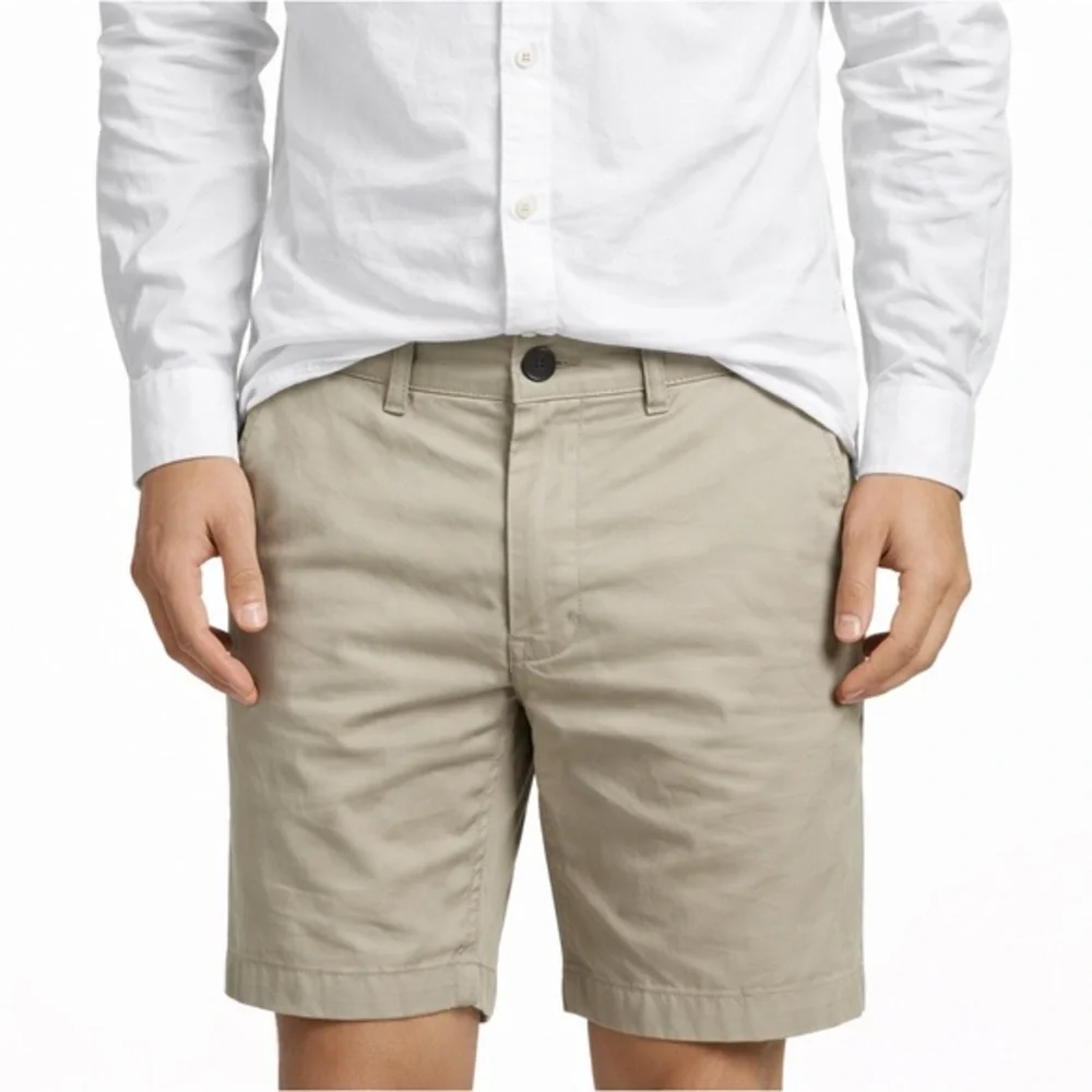 Faherty Island Life‎ Shorts Men's Size 40 Beige Organic Cotton Stretch Casual