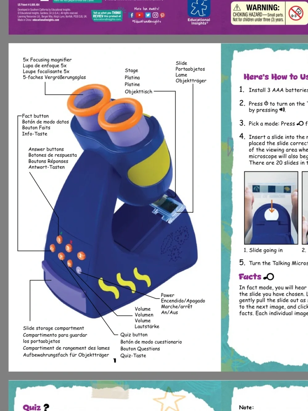 GeoSafari children’s microscope