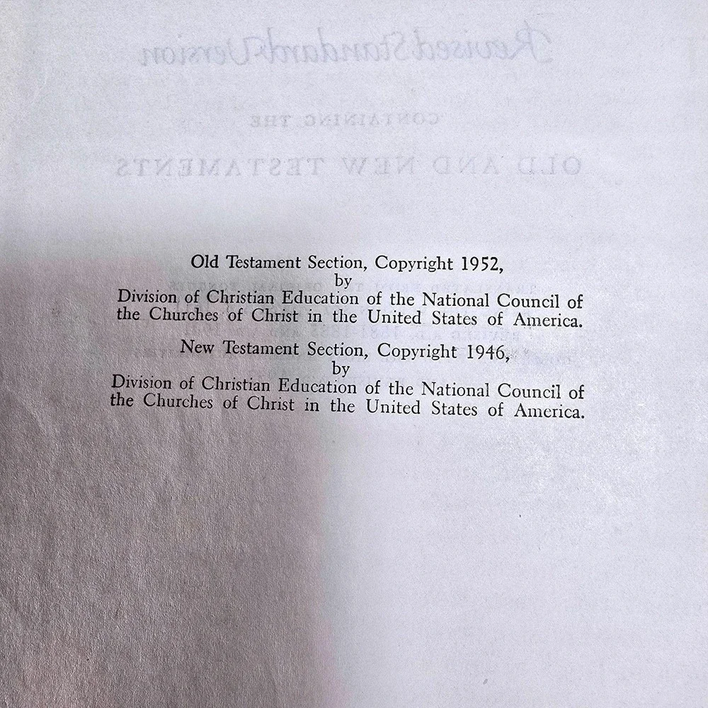 1953 Holy Bible‎ Revised Standard Version RSV Thomas Nelson & Sons Hardcover