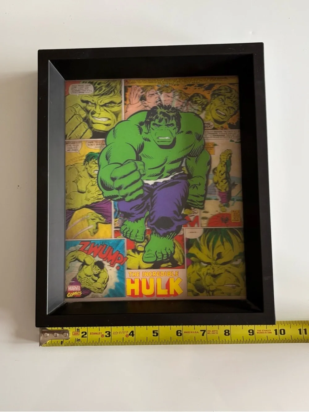 The Incredible Hulk Framed Comic Art - hologram