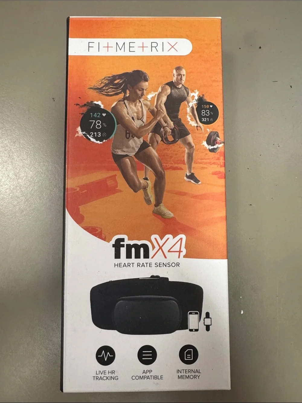 fmX4 Heart Rate Sensor by FitMetrix - Black