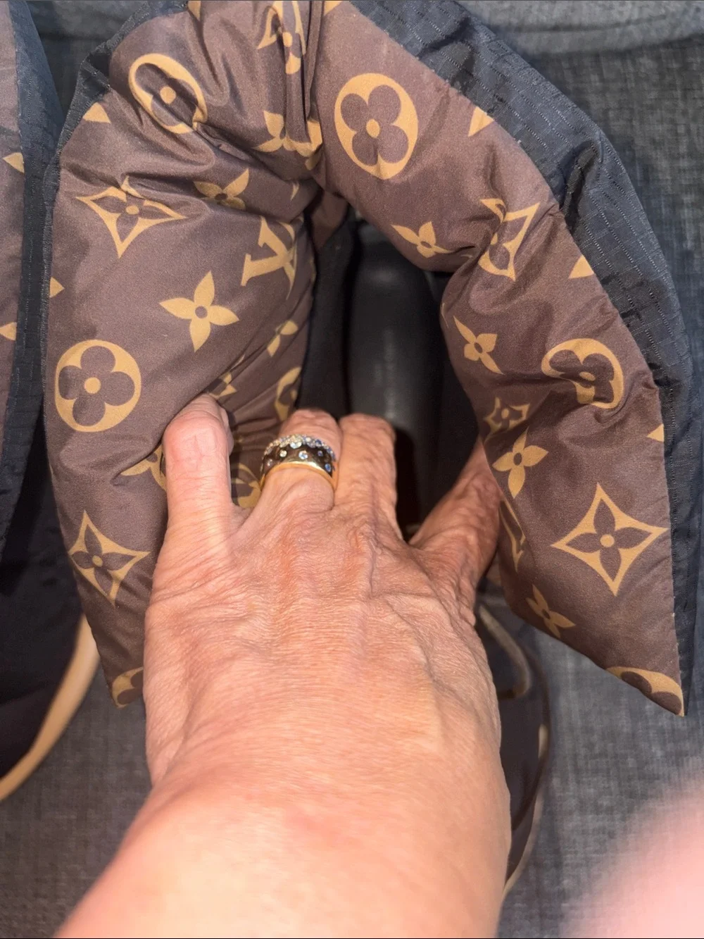 Louis Vuitton designer padded