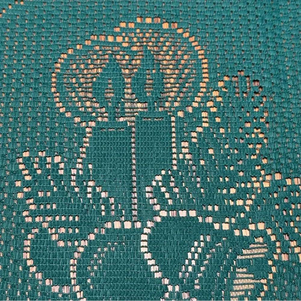 8 Green Holiday Christmas Candle Bell Cutout Placemats Entertain Dinner Party