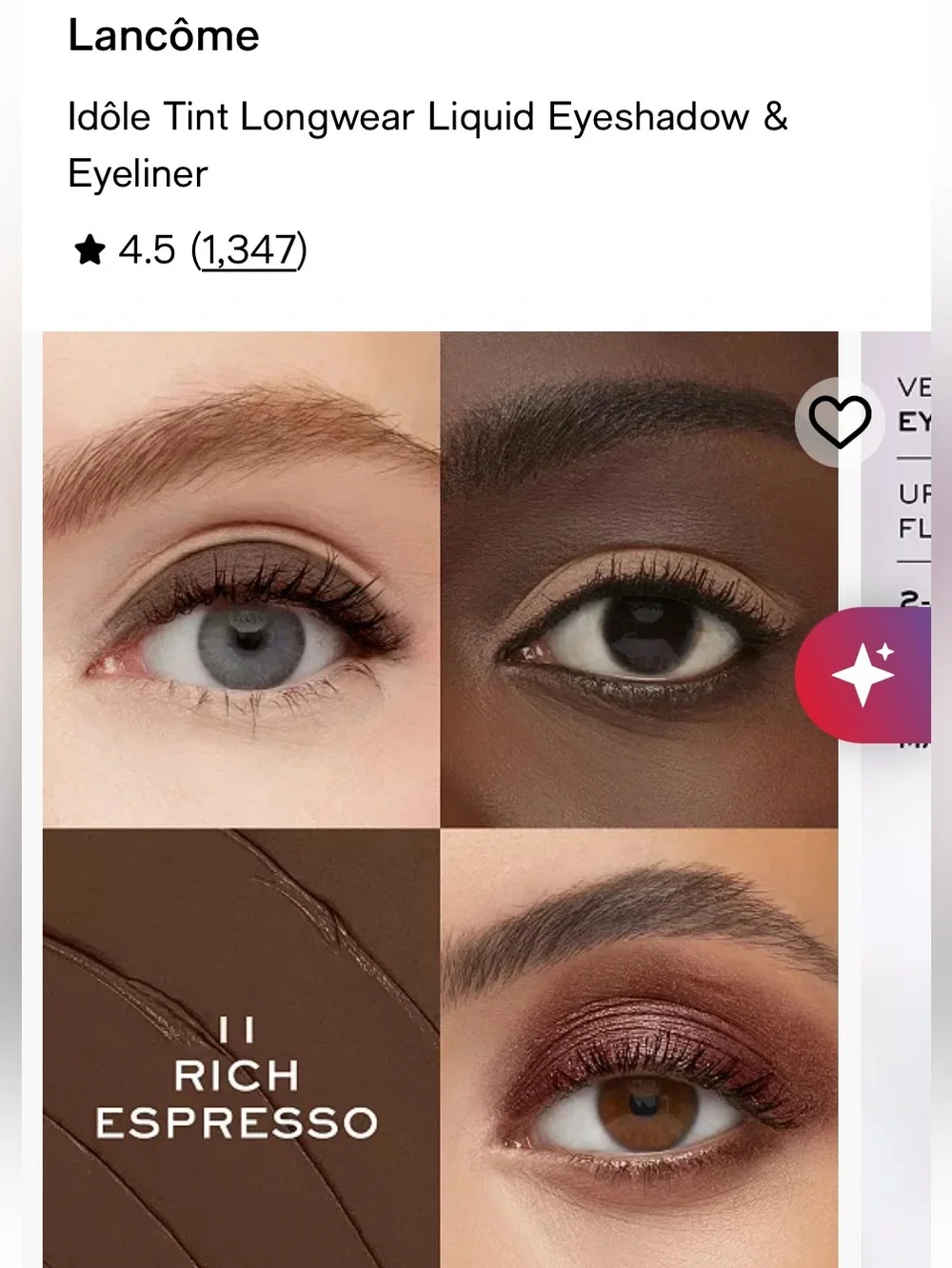 Lancôm liquid eyeshadow