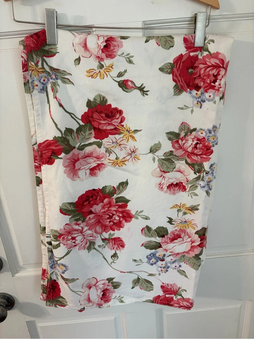 Ralph Lauren Danielle Floral Shabby Cottagecore Cotton Tablecloth 95”x61”