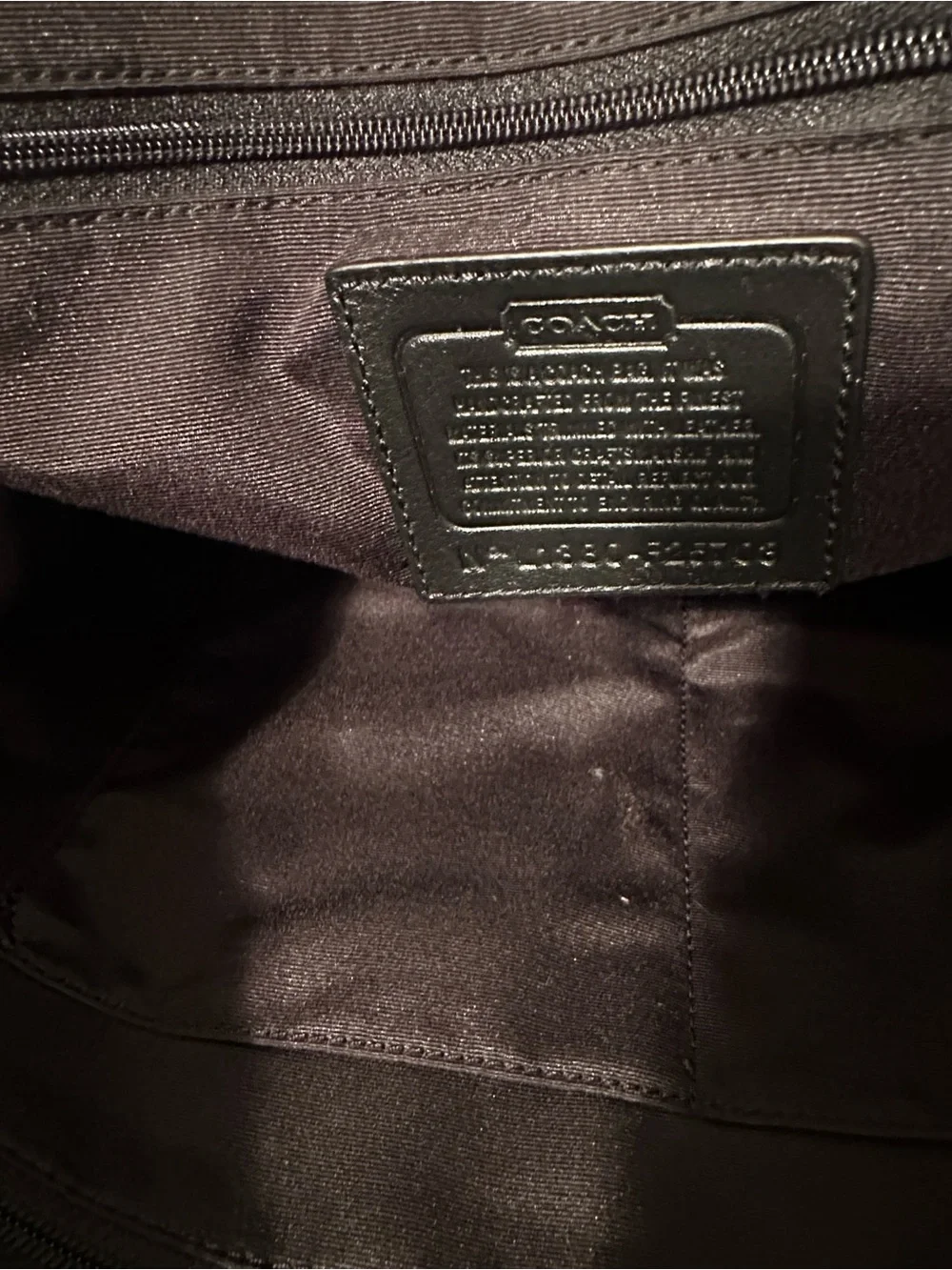 Coach glossy black