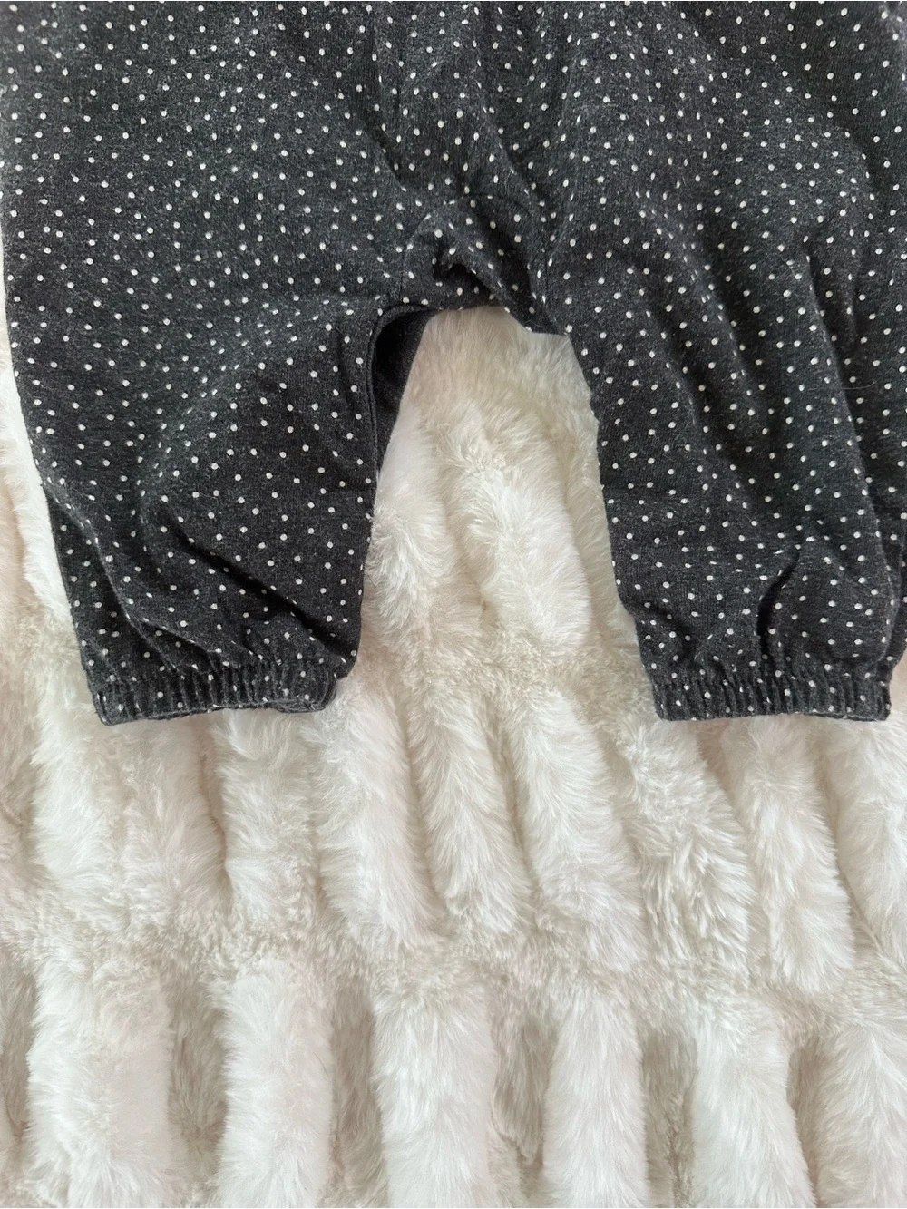 Old Navy Black and White Polka-dotted Romper