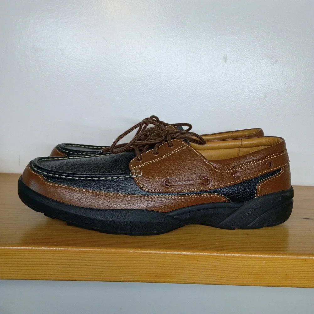 Dr. Comfort Patrick 8560 Men Therapeutic Leather Boat‎ Shoes Size 15 M Comfort