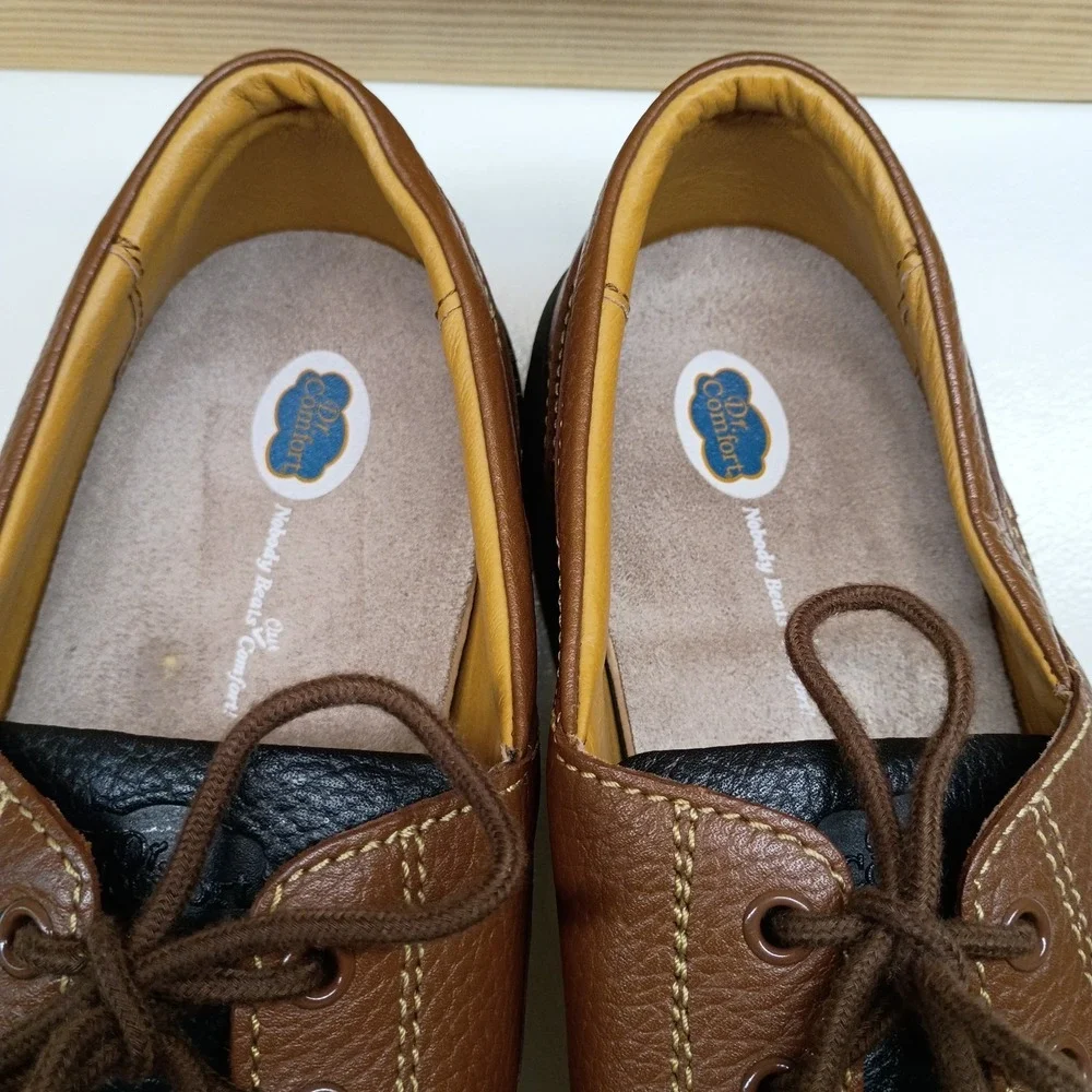Dr. Comfort Patrick 8560 Men Therapeutic Leather Boat‎ Shoes Size 15 M Comfort