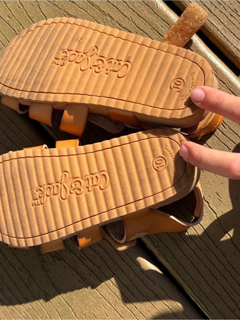 Cat & Jack Toddler Tan/Brown Fisherman Sandals