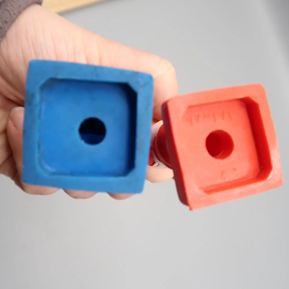 Vintage Tyco Super Blocks Block Family Pre-school Vinyl Figurine Toy Boy & Girl