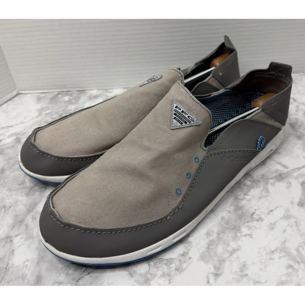 Columbia Gray Slip-On Boat Shoes