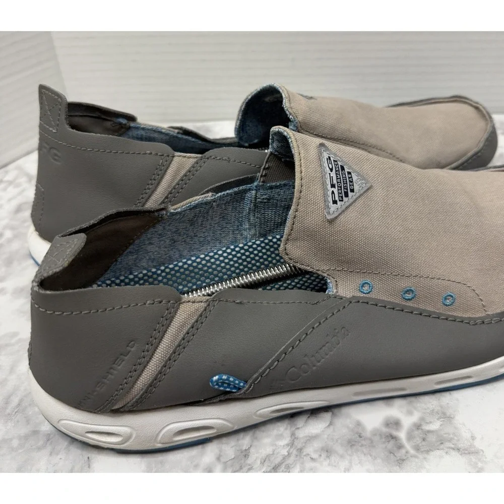 Columbia Gray Slip-On Boat Shoes