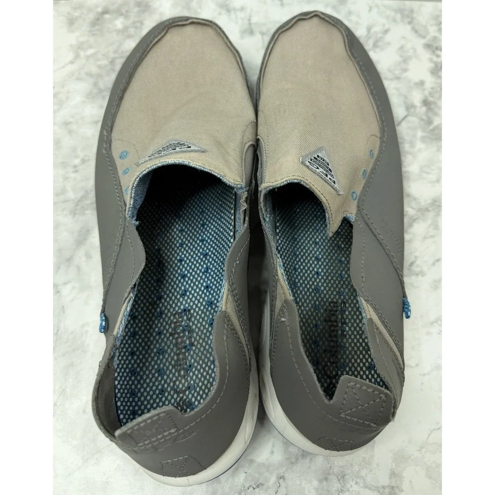 Columbia Gray Slip-On Boat Shoes