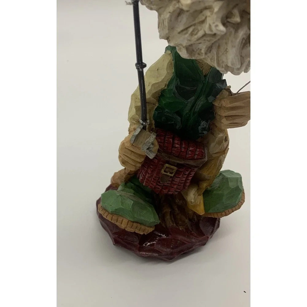 Vintage Bearded‎ Fisherman Grandpa Bobblehead with Fishing Pole