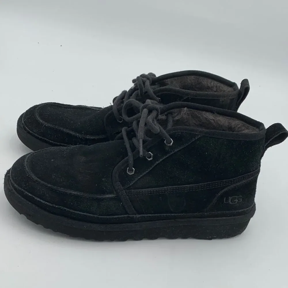 UGG Neumel Men’s Black Suede Lace-Up Chukka Boots size 11