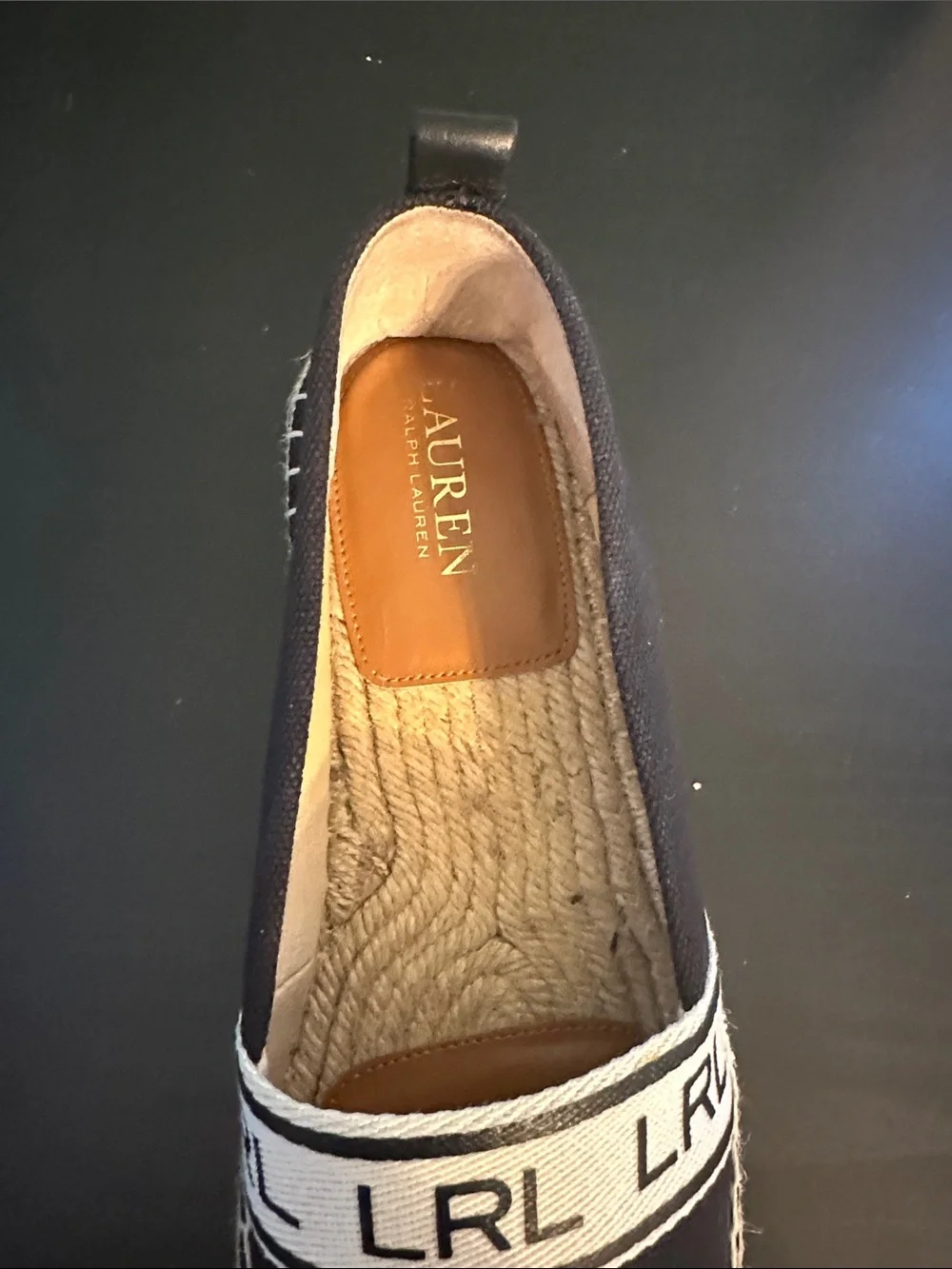 Lauren Ralph Lauren black canvas