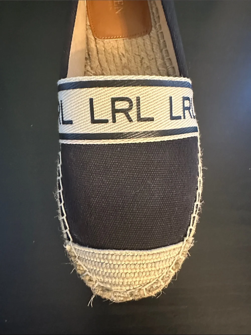Lauren Ralph Lauren black canvas
