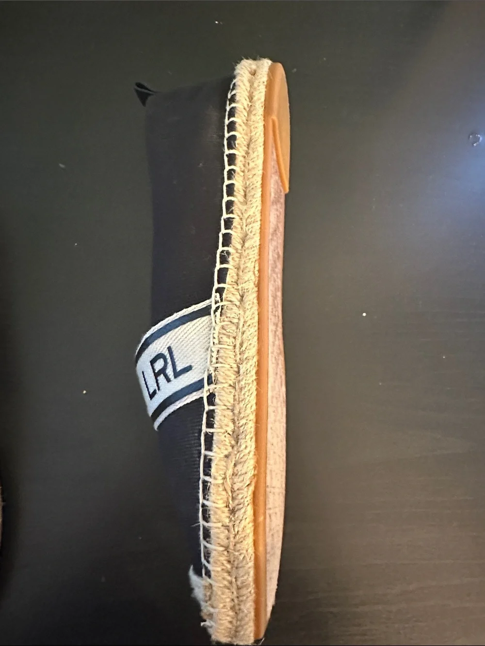 Lauren Ralph Lauren black canvas