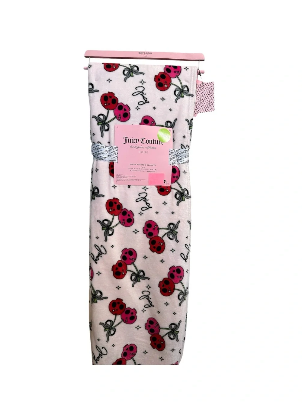 Juicy Couture Halloween Print Cozy Throw Blanket