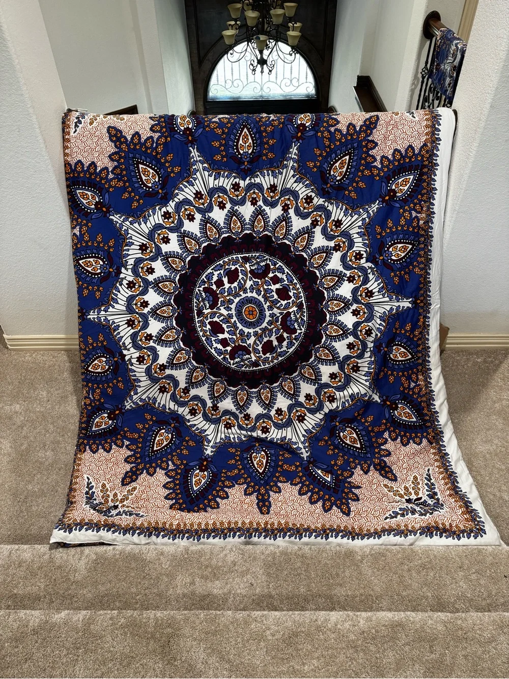 Anthology Bohemian Blue Mandala Comforter - Decorative Bedspread