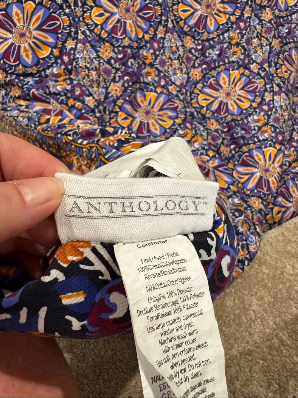 Anthology Bohemian Blue Mandala Comforter - Decorative Bedspread