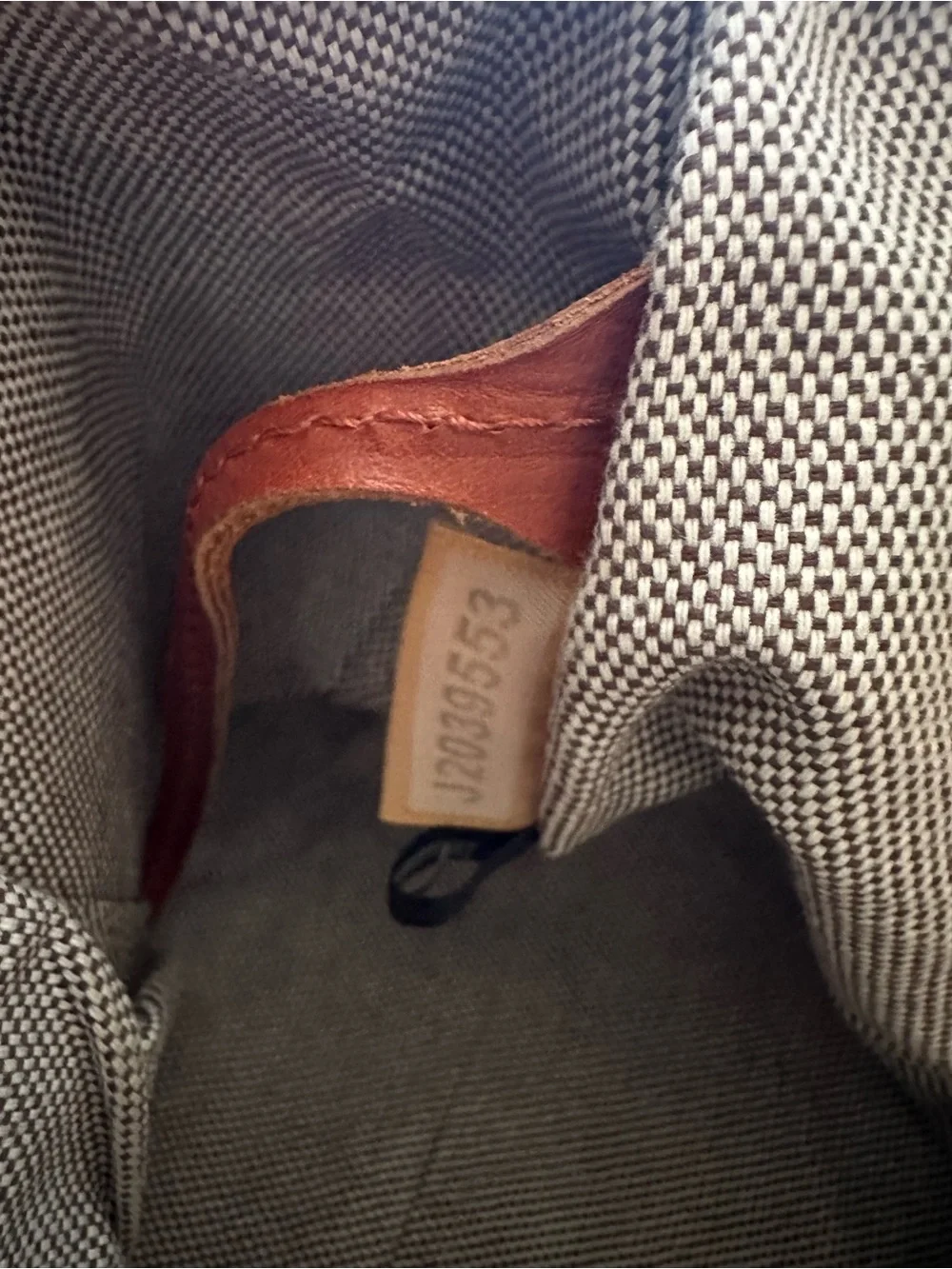 Dooney & Bourke brass brown tag