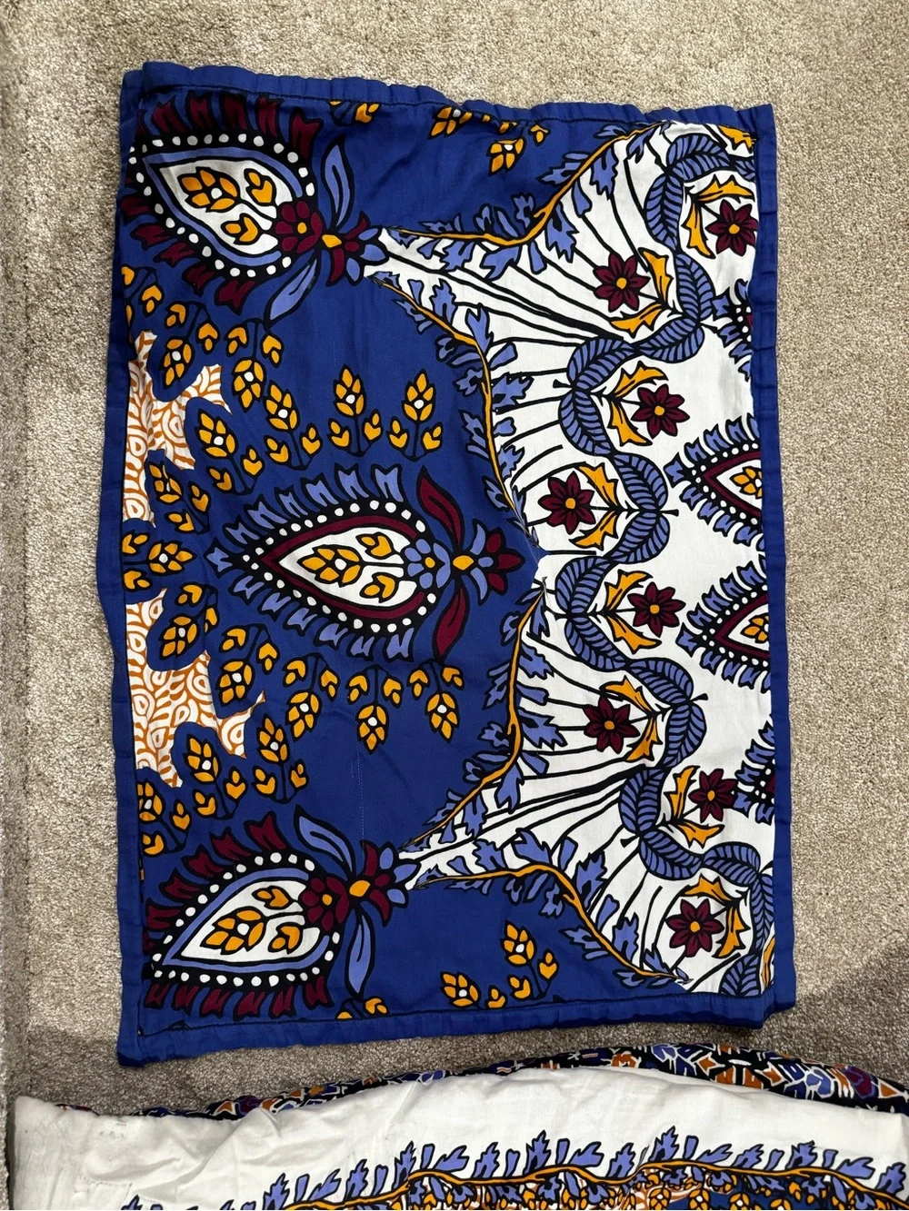 Anthology Bohemian Navy and Cream Mandala Comforter Set