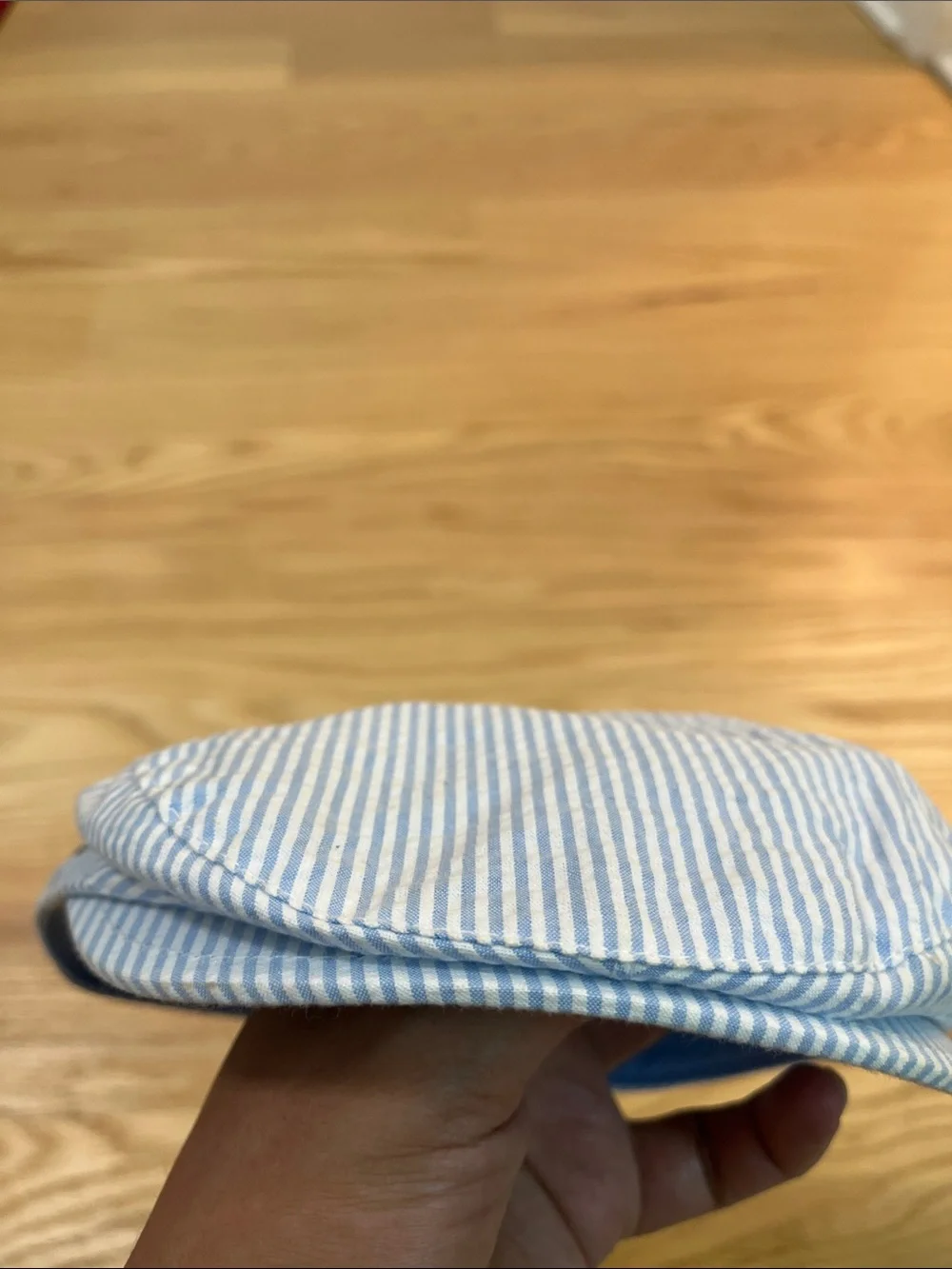 Gymboree Blue and White Striped Newsboy Hat