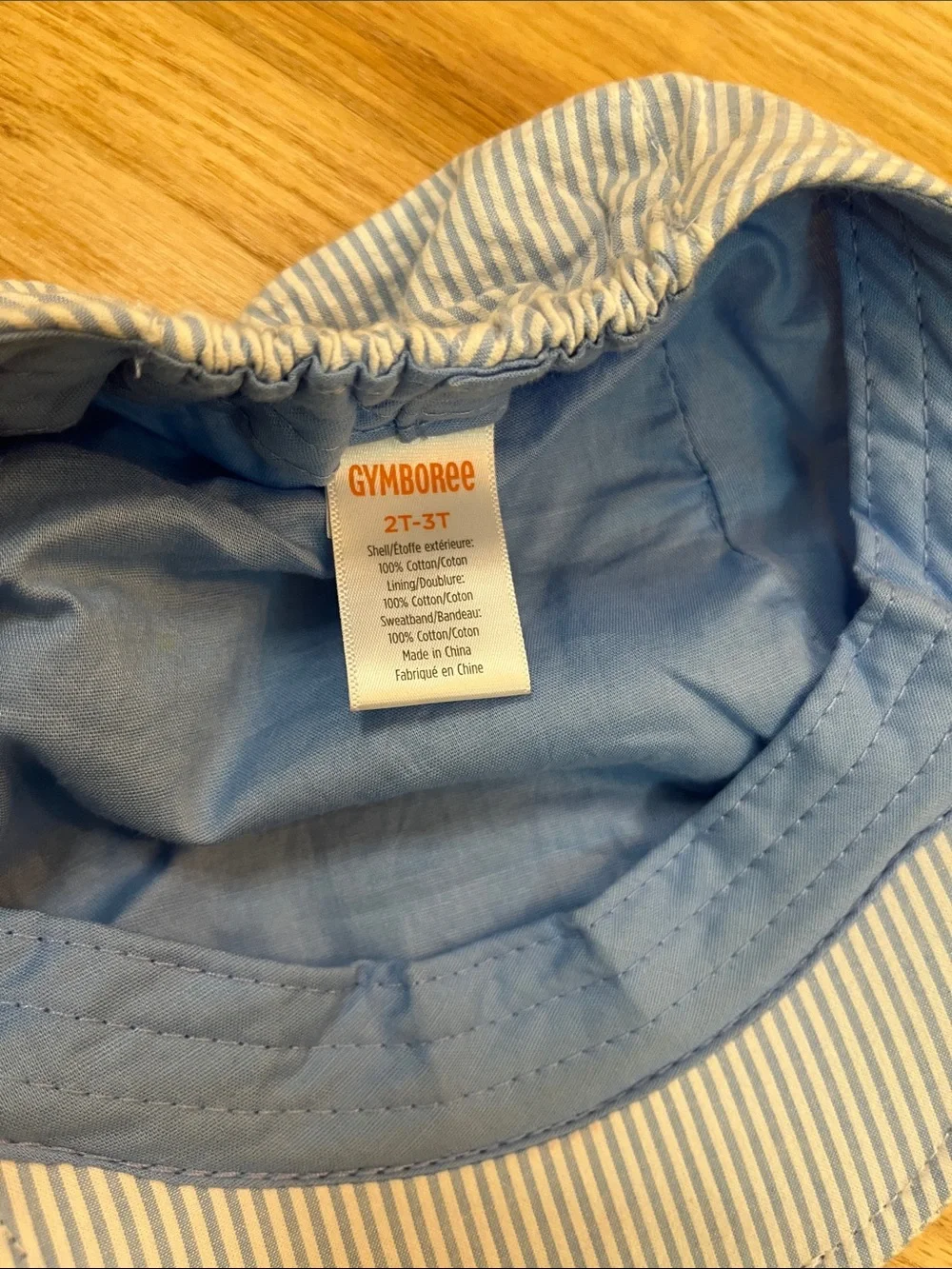 Gymboree Blue and White Striped Newsboy Hat
