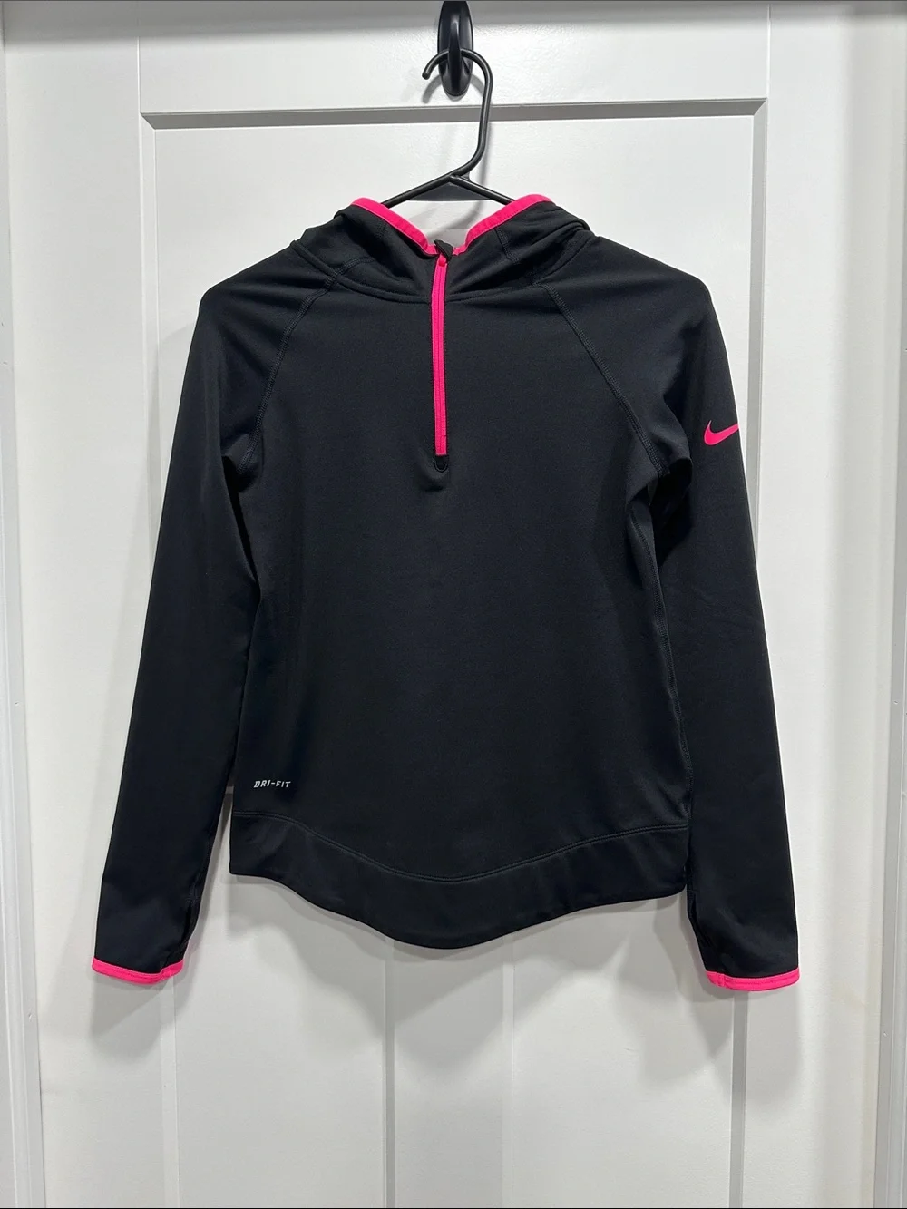 Girls Nike 1/4 Zip Hoodie - Size Large