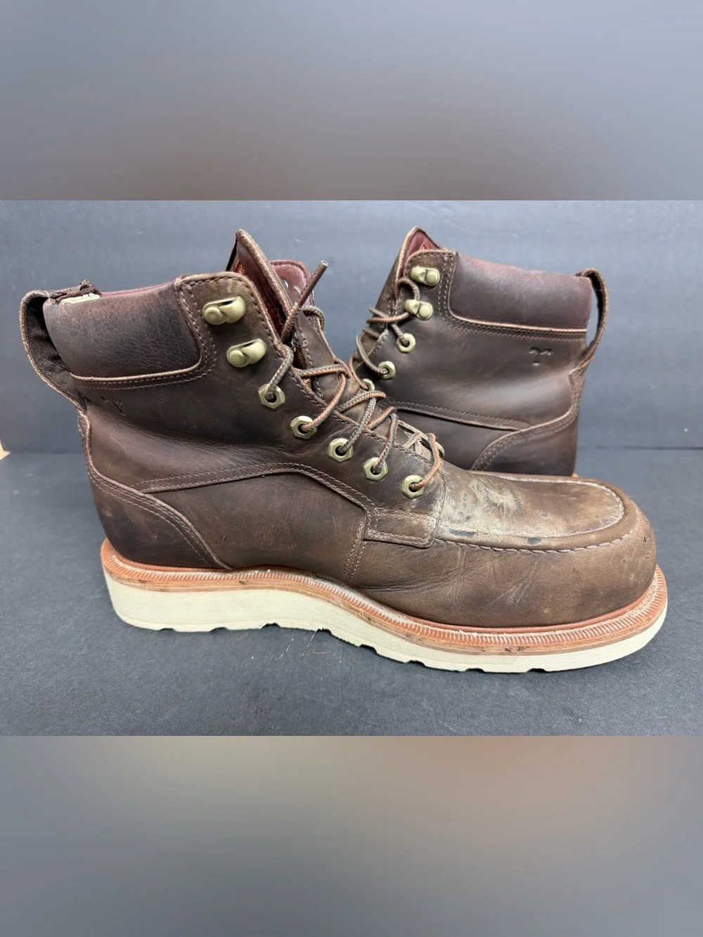 Tecovas Mens 10.5 EE LongHaul Waterproof Moc Composite Toe Boots Espresso $250
