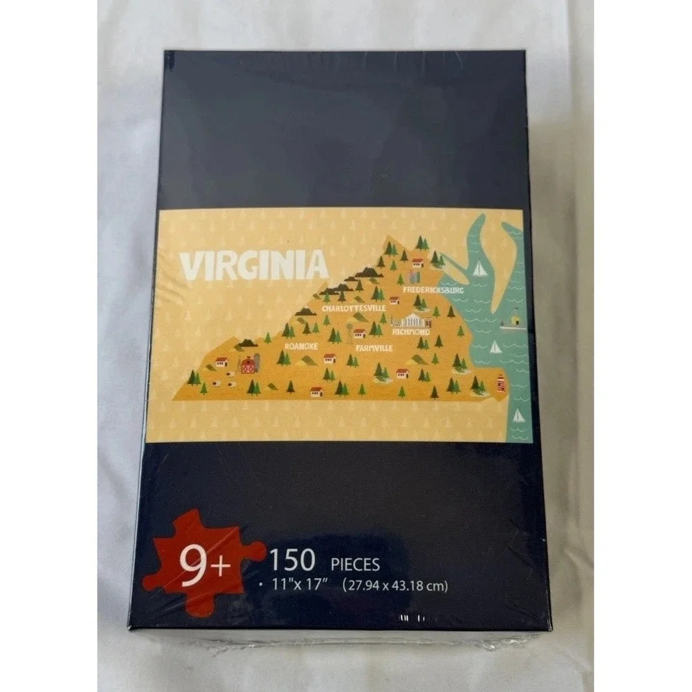 New Virginia Puzzle‎ In Box 150 Pieces Brand New Sealed USA. 11