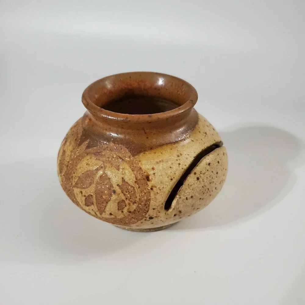 Pottery Egg Separator Art  Kitchen Tool Handcrafted‎ Signed WORKS BEAUTIFULLY