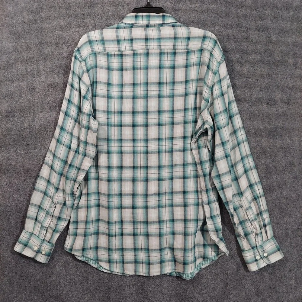 Banana Republic Shirt Mens Large Plaid Standard Fit Button Down‎ Long Sleeve