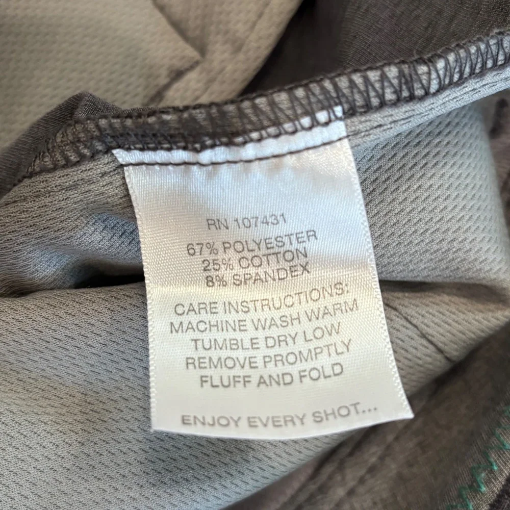 Linksoul Boardwalker Pants Mens‎ 35R Gray Stretch Golf Chino Preppy Athletic