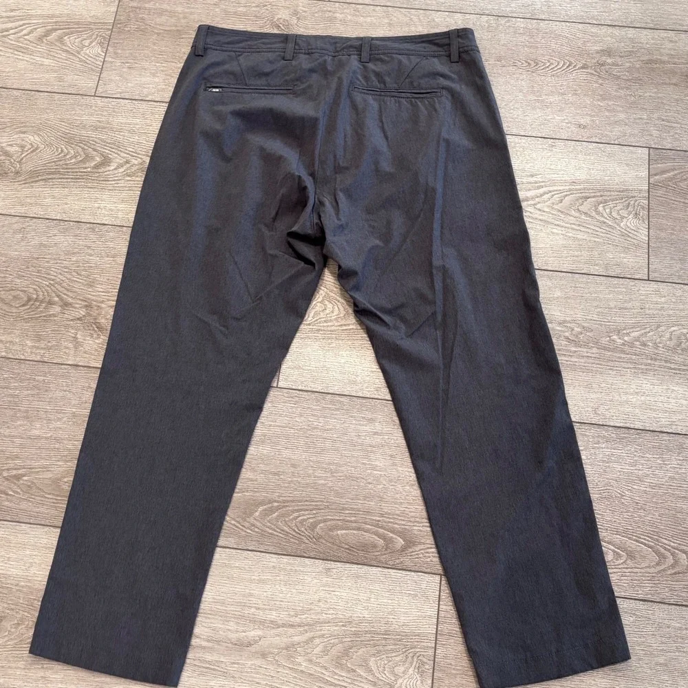 Linksoul Boardwalker Pants Mens‎ 35R Gray Stretch Golf Chino Preppy Athletic
