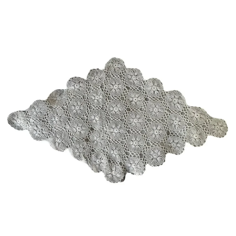 Handmade Crochet Table Runner Centerpiece 31.5