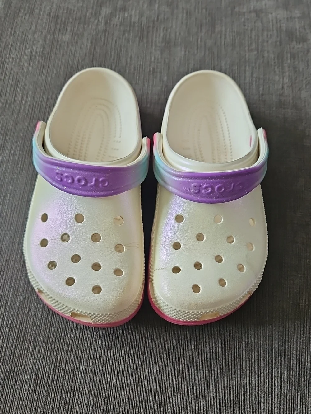 CROCS sandals shimmery