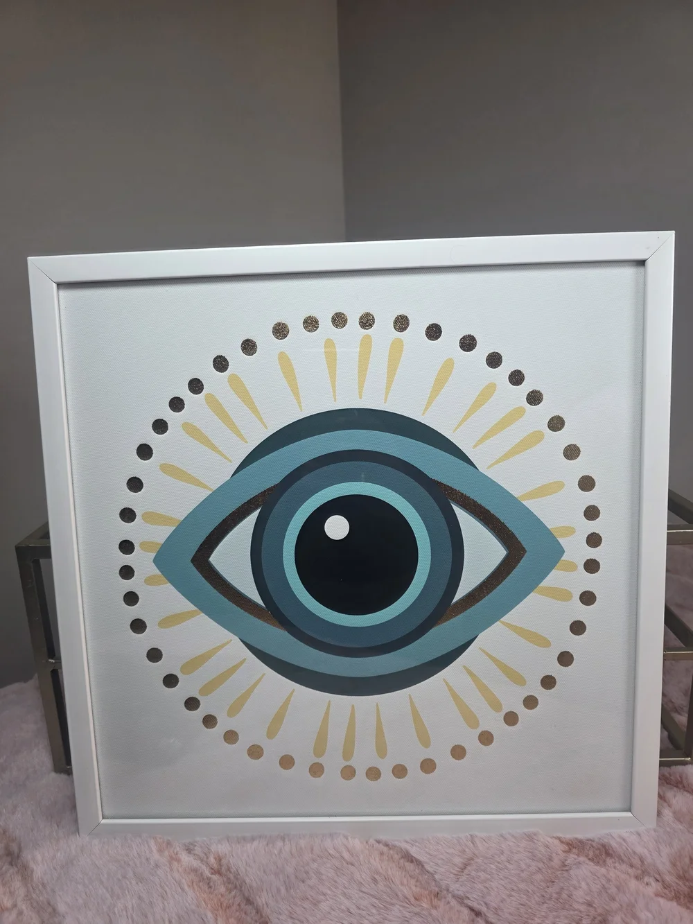 Evil Eye Wall Art & Matching Pouch