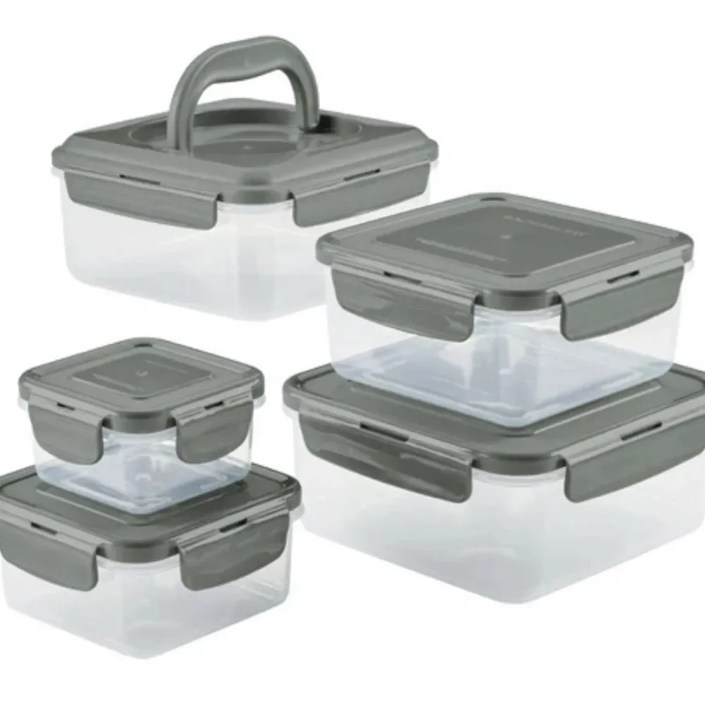 Rachael Ray Leak Proof Food Storage Containers Set GREY